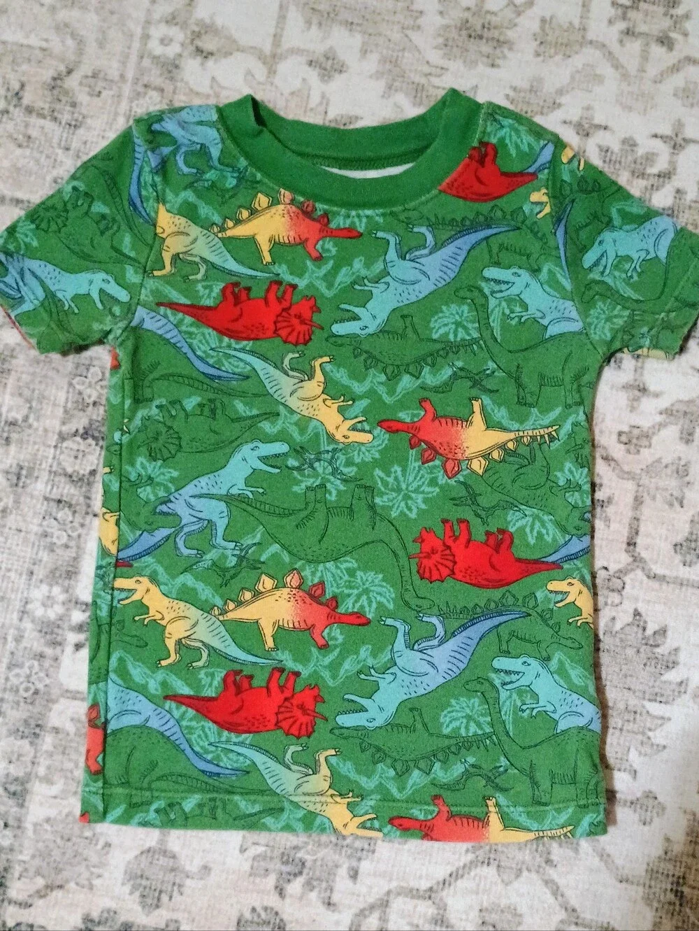 4/$15 Green Dino PJ Set